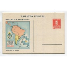 ARGENTINA ENTERO POSTAL GJ TAR-66 TARJETA POSTAL NUEVA U$ 50